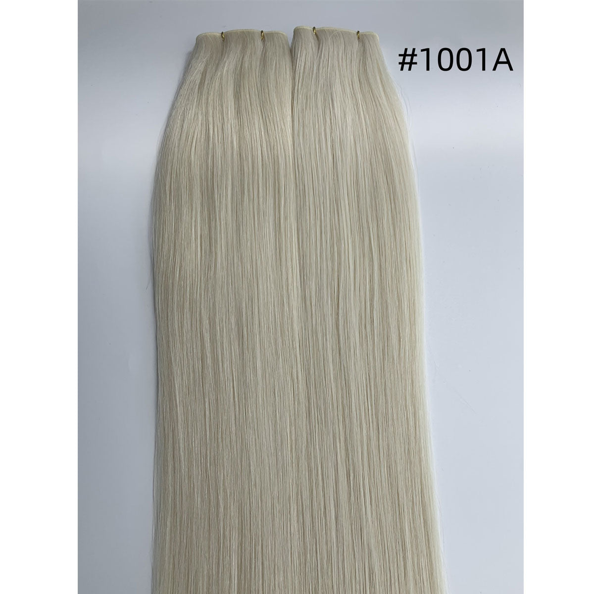 Invisible Genius Weft Hair Extensions Double Drawn Color Blonde Sew In Real Remy Hair 20inch