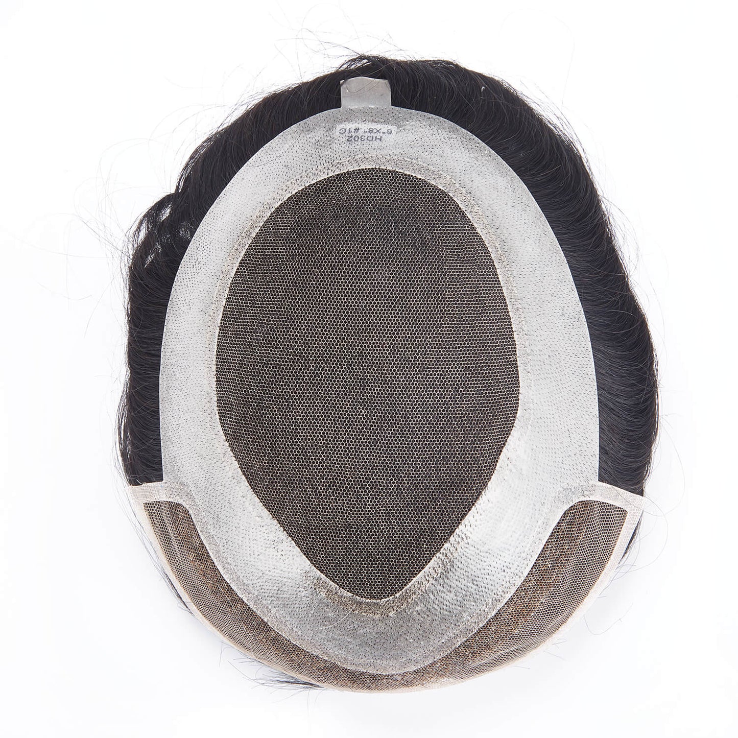 French Lace Center and Front Poly Around Hair Replacement System