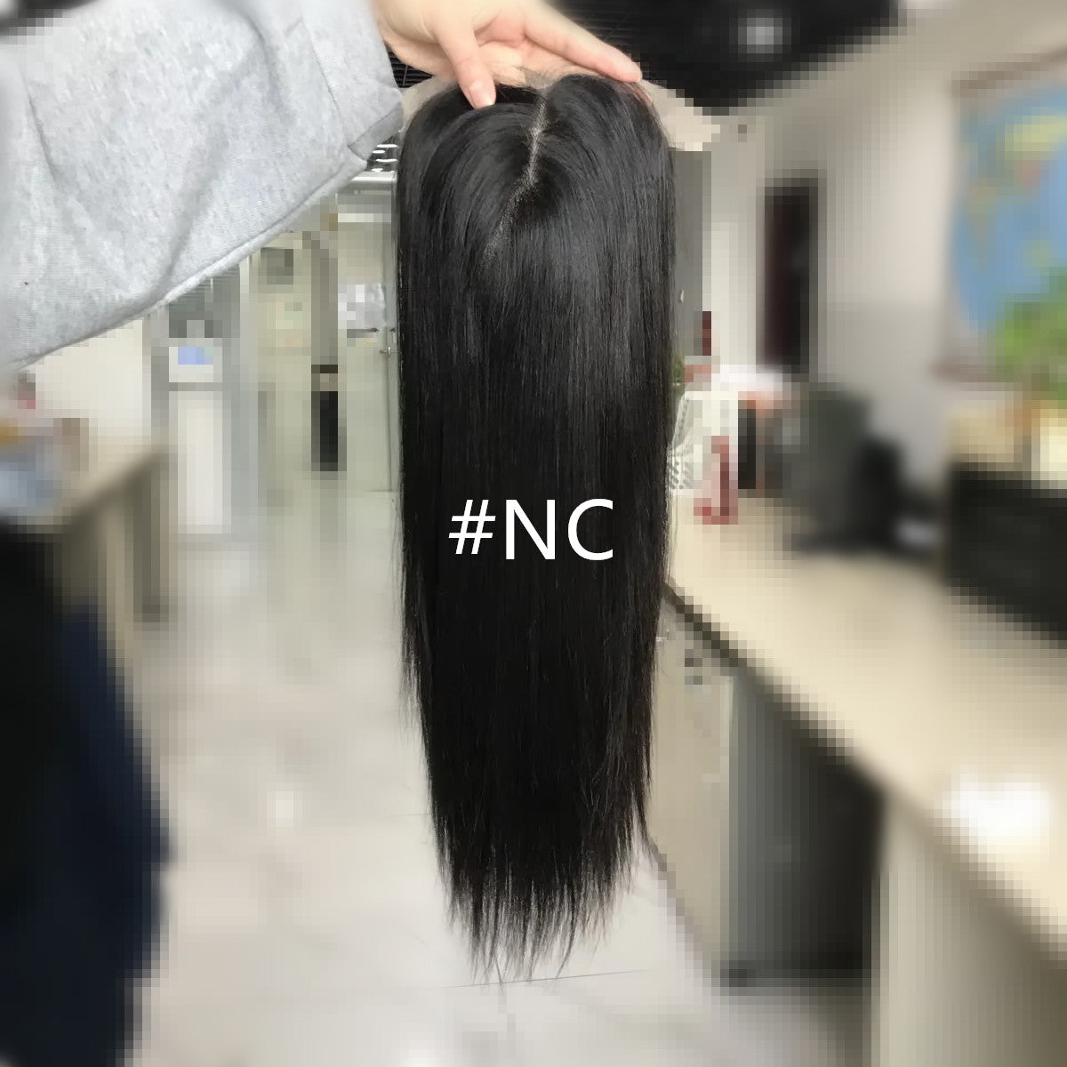 Extra Large Full Coverage 8"x8" Remy Hair Mono Topper with Swiss Lace Front