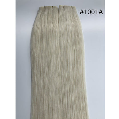 Invisible Genius Weft Hair Extensions Double Drawn Color Blonde Sew In Real Remy Hair 20inch