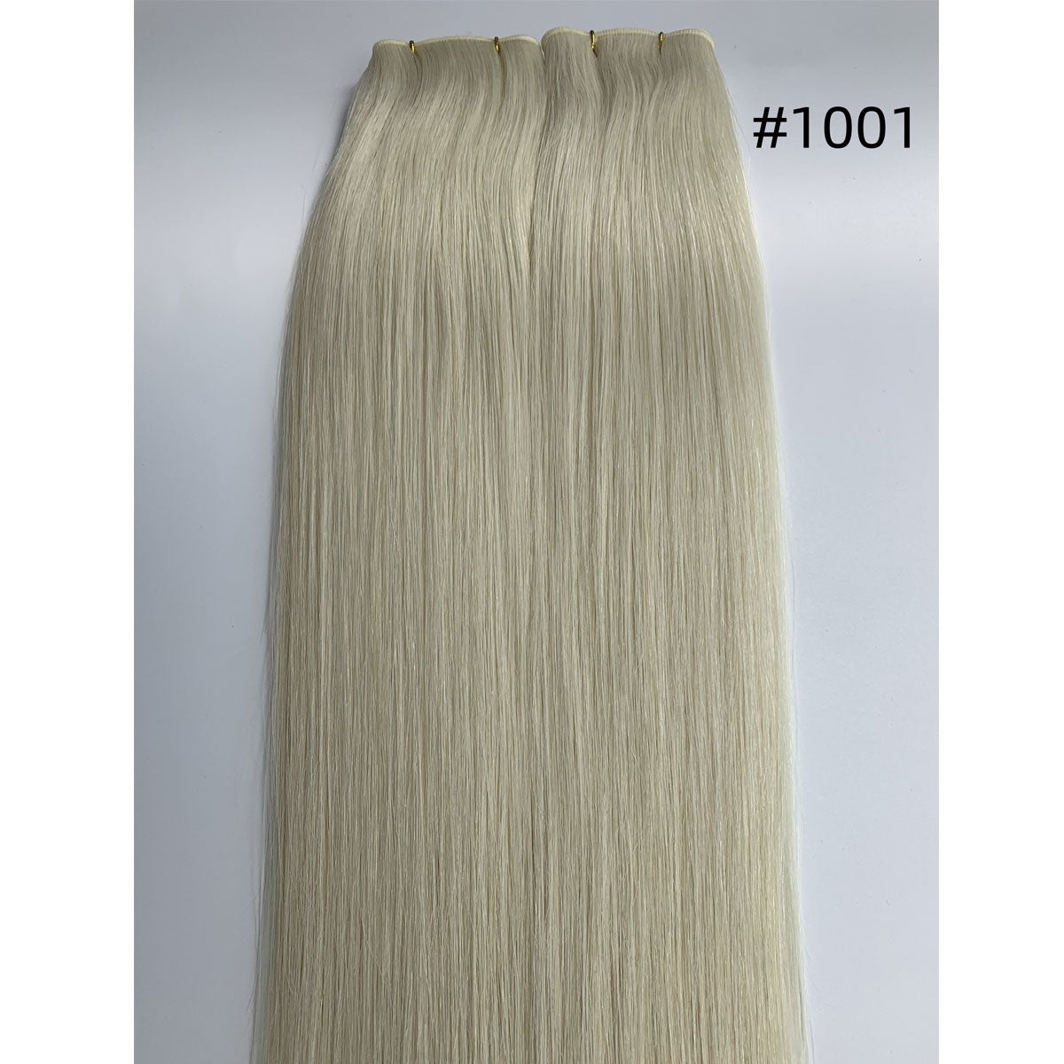 Invisible Genius Weft Hair Extensions Double Drawn Color Blonde Sew In Real Remy Hair 20inch