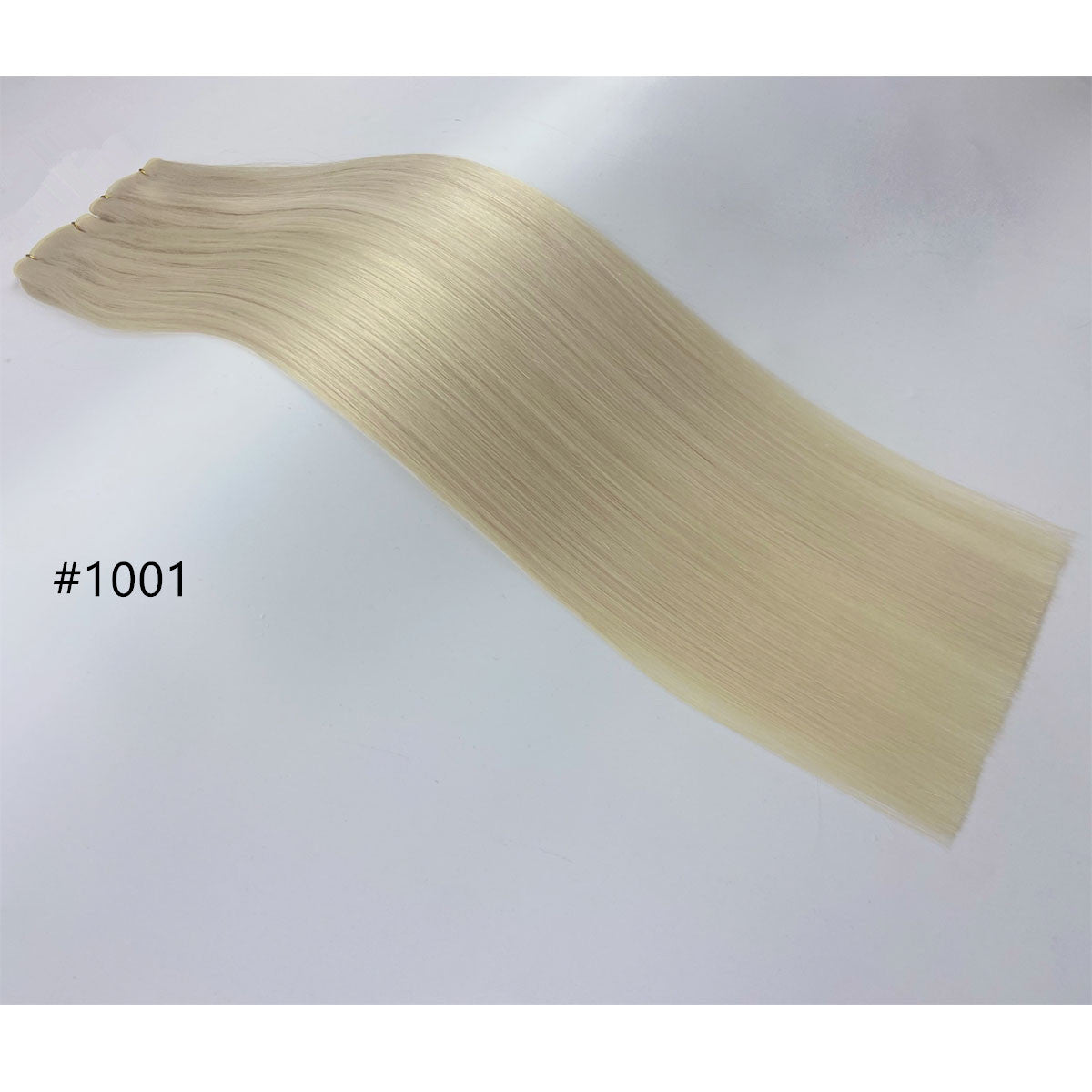 Invisible Genius Weft Hair Extensions Double Drawn Color Blonde Sew In Real Remy Hair 20inch