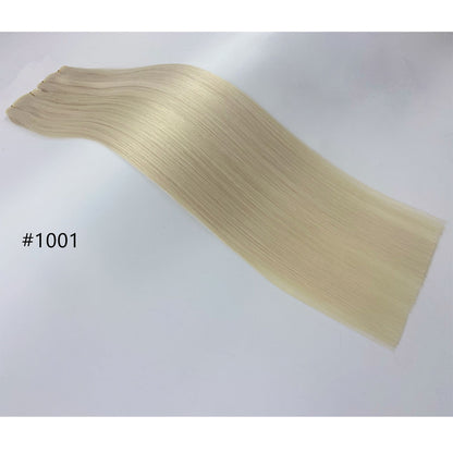 Invisible Genius Weft Hair Extensions Double Drawn Color Blonde Sew In Real Remy Hair 20inch
