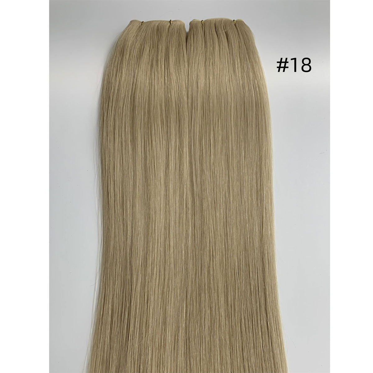 Invisible Genius Weft Hair Extensions Double Drawn Color Blonde Sew In Real Remy Hair 20inch