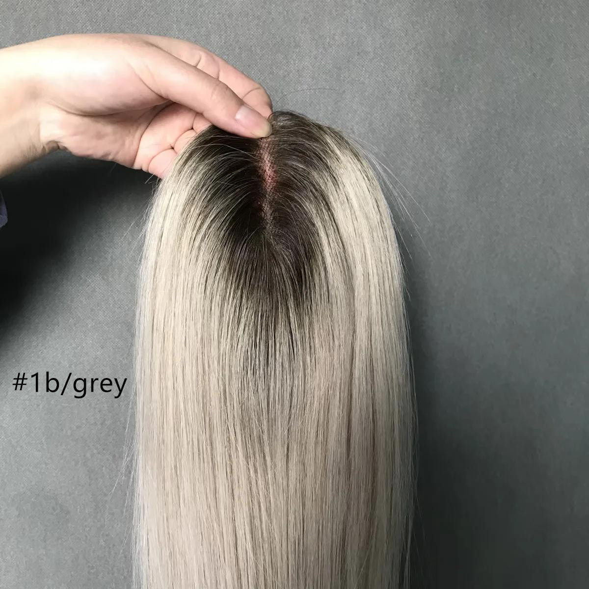 Perfect Part Slim Mono Remy Hair Topper 7cm x 15cm