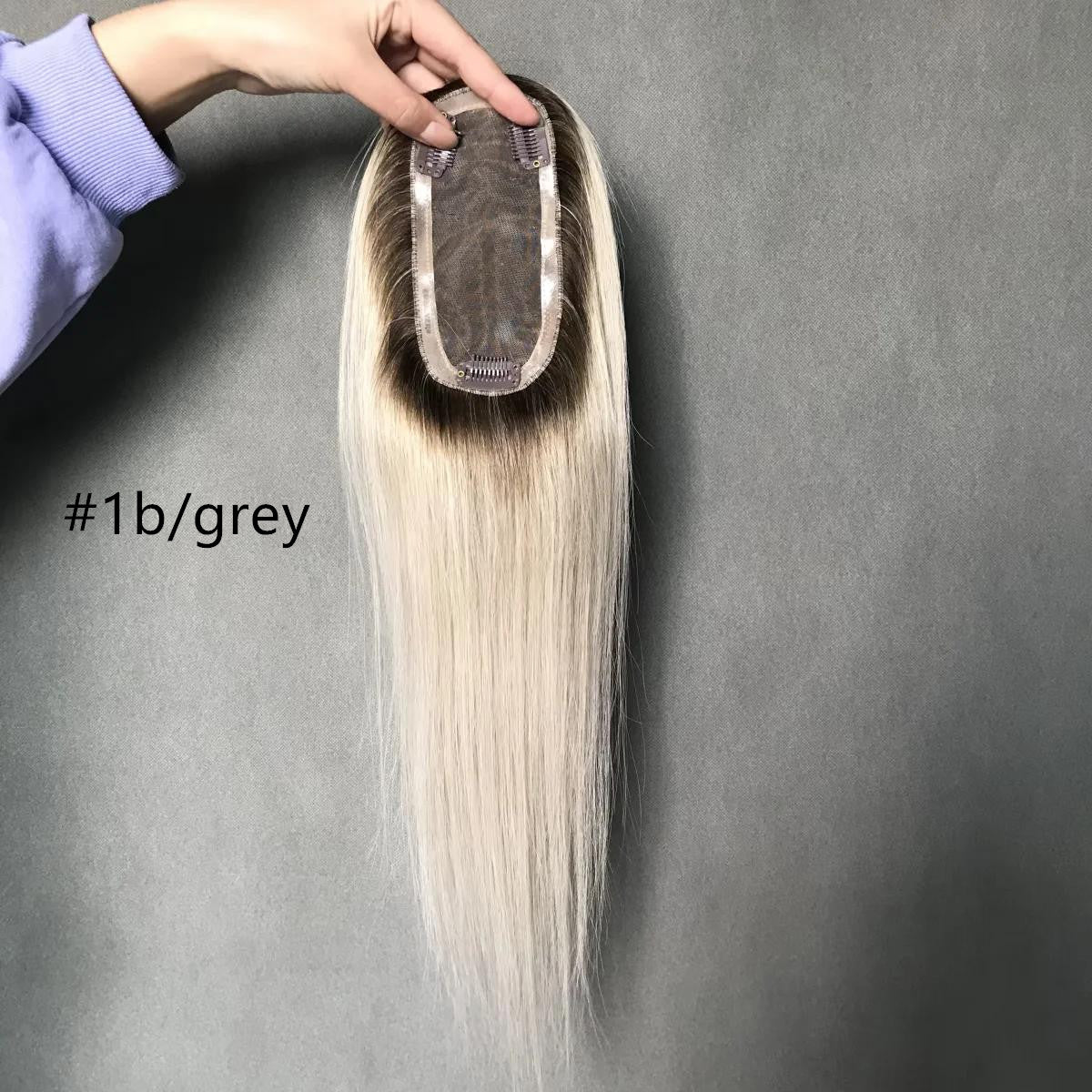 Perfect Part Slim Mono Remy Hair Topper 7cm x 15cm