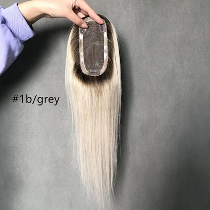 Perfect Part Slim Mono Remy Hair Topper 7cm x 15cm