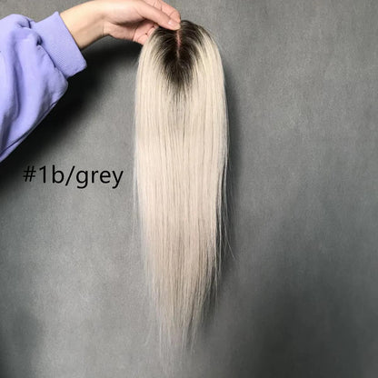 Perfect Part Slim Mono Remy Hair Topper 7cm x 15cm