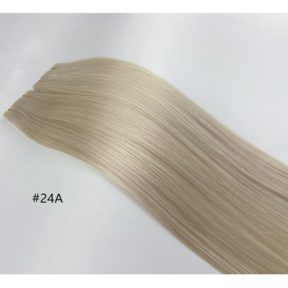 Invisible Genius Weft Hair Extensions Double Drawn Color Blonde Sew In Real Remy Hair 20inch