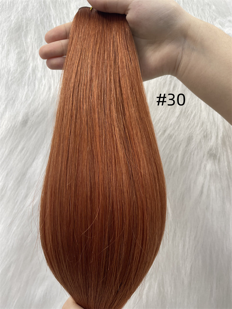 Double Drawn European Remy Hair Genius Weft Solid Colors 20" and 22" In Stock