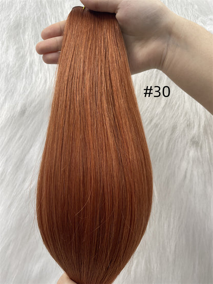 Double Drawn European Remy Hair Genius Weft Solid Colors 20" and 22" In Stock