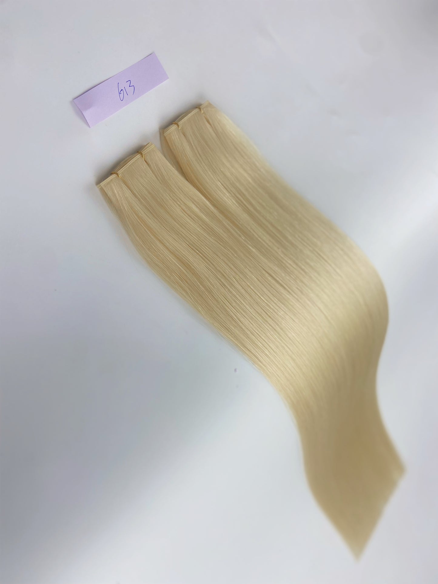 100% Virgin Remy Double Drawn Genius Weft Hair Extensions #613