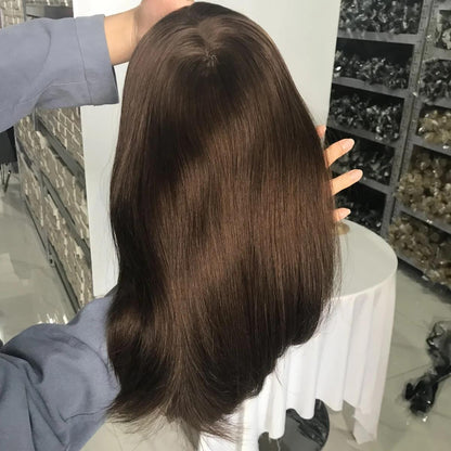 Injected PU & Wefted Hybrid Remy Topper 7"x8"and 6"x6.5" Available