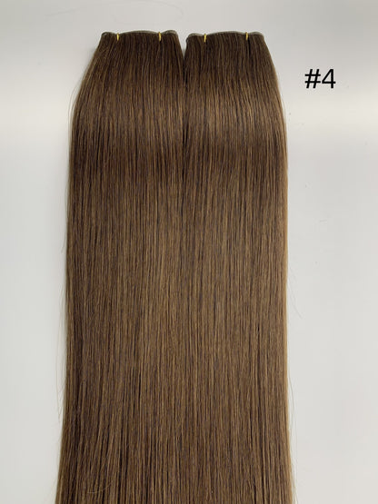Double Drawn European Remy Hair Genius Weft Solid Colors 20" and 22" In Stock