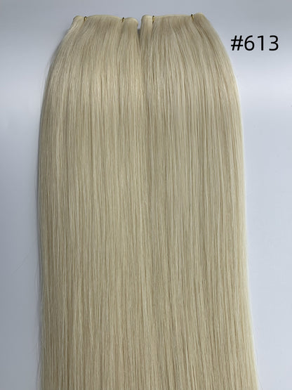 Double Drawn European Remy Hair Genius Weft Solid Colors 20" and 22" In Stock