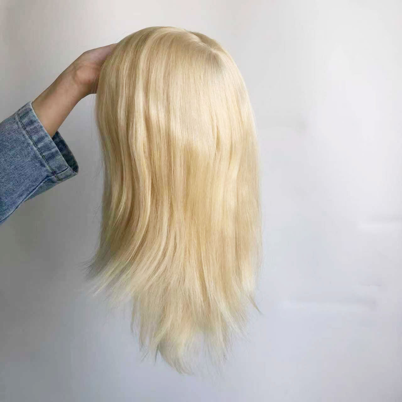 Full Coverage and Unmatched Durability Remy Hair Knotted PU Skin Topper 8"x10"