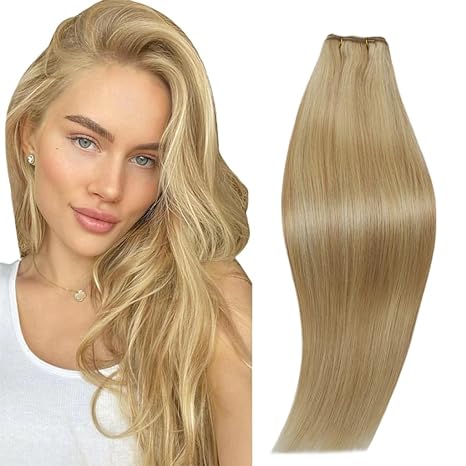 100% Virgin Remy Double Drawn Genius Weft Hair Extensions #613