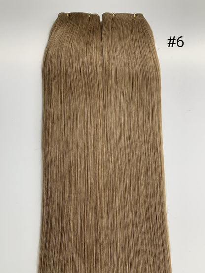 Double Drawn European Remy Hair Genius Weft Solid Colors 20" and 22" In Stock