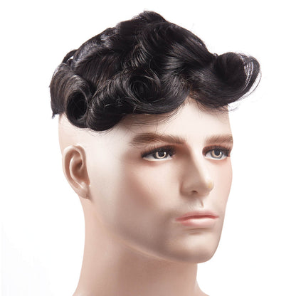 French Lace Center and Front Poly Around Hair Replacement System