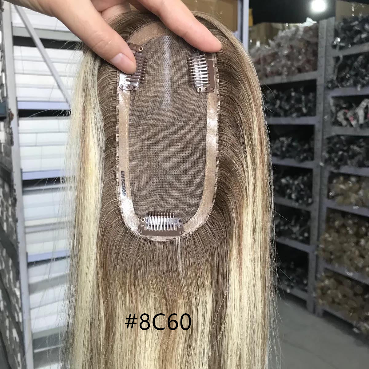 Perfect Part Slim Mono Remy Hair Topper 7cm x 15cm