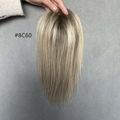 Invisible Volume Hand Made 100 Remy Hair Mono Topper 3"x5"