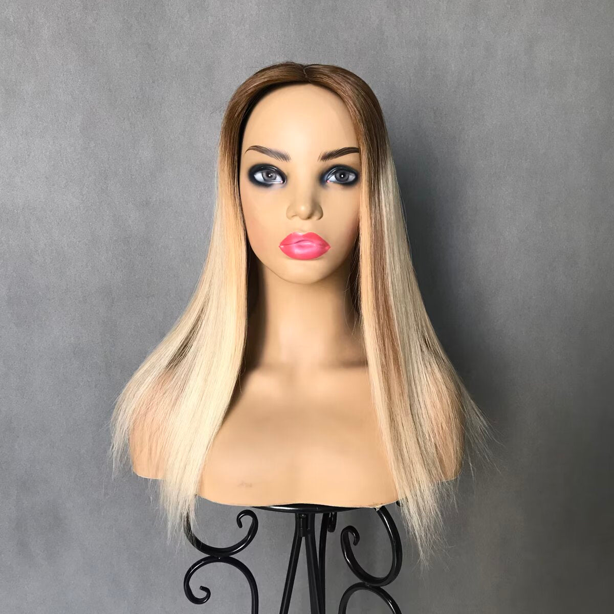 Hybrid Design Injected PU & Wefted Back Remy Hair Topper 6"x7"