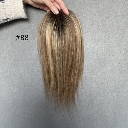 Invisible Volume Hand Made 100 Remy Hair Mono Topper 3"x5"