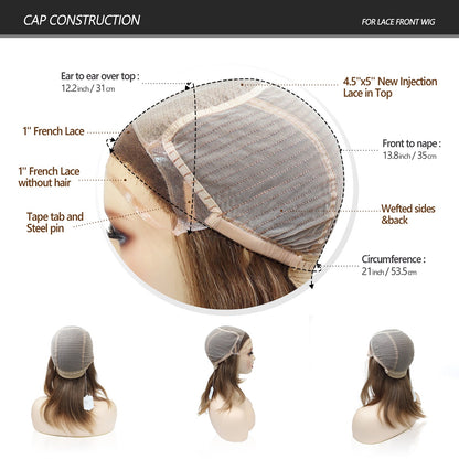 Women Wigs European Virgin Hair Systems French Lace Natural Human Hair Pieces