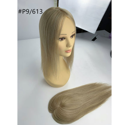 Luxury Remy Hair Piano Color Mono Topper 5"x5"