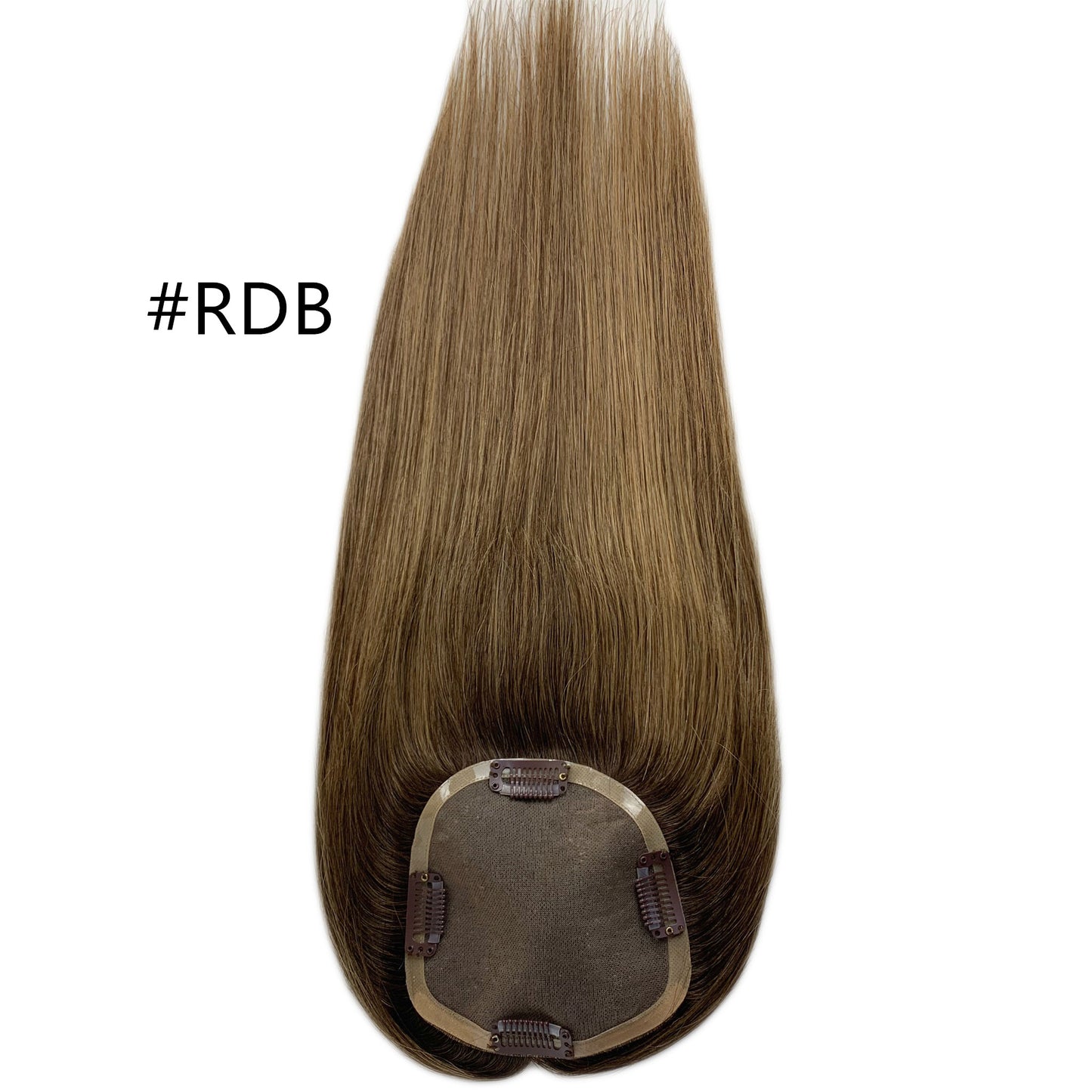 Balayage Color European Remy Hair Mono Topper  5"x5"