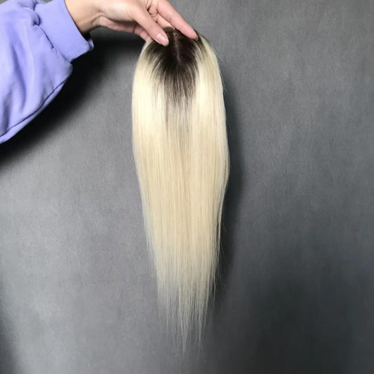 Perfect Part Slim Mono Remy Hair Topper 7cm x 15cm