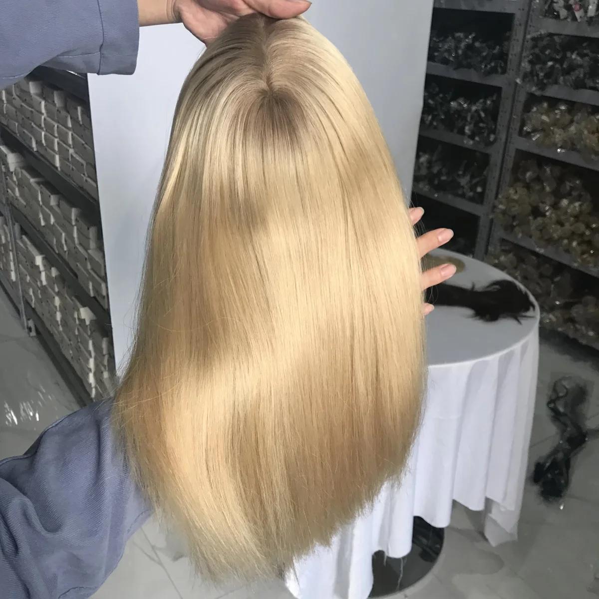 Injected PU & Wefted Hybrid Remy Topper 7"x8"and 6"x6.5" Available