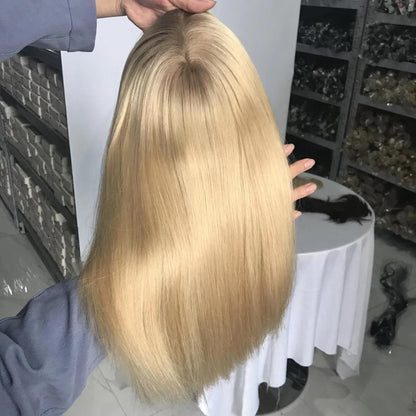 Injected PU & Wefted Hybrid Remy Topper 7"x8"and 6"x6.5" Available