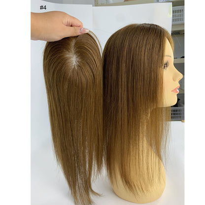 Seamless Volume  5"x5" Remy Hair Mono Topper Solid Colors in Stock