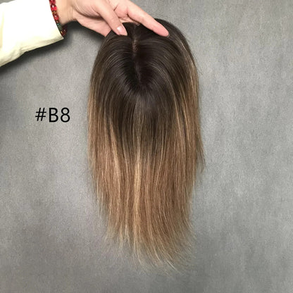 Effortless Chic 13cm x 16cm Remy Hair Mono Topper for Shorter Styles