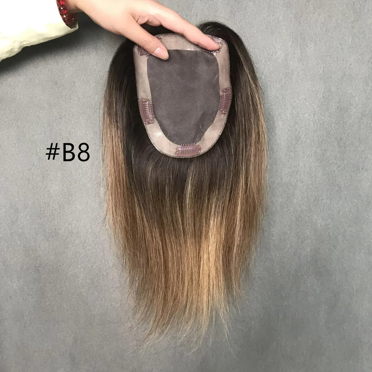 Effortless Chic 13cm x 16cm Remy Hair Mono Topper for Shorter Styles