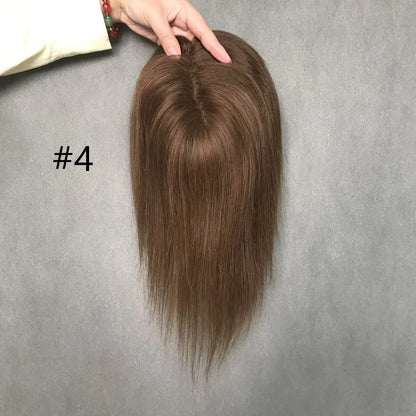 Effortless Chic 13cm x 16cm Remy Hair Mono Topper for Shorter Styles