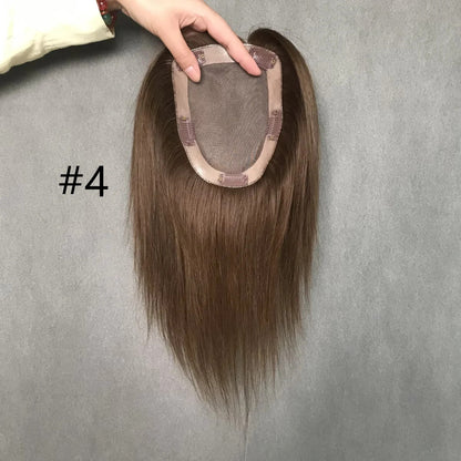 Effortless Chic 13cm x 16cm Remy Hair Mono Topper for Shorter Styles