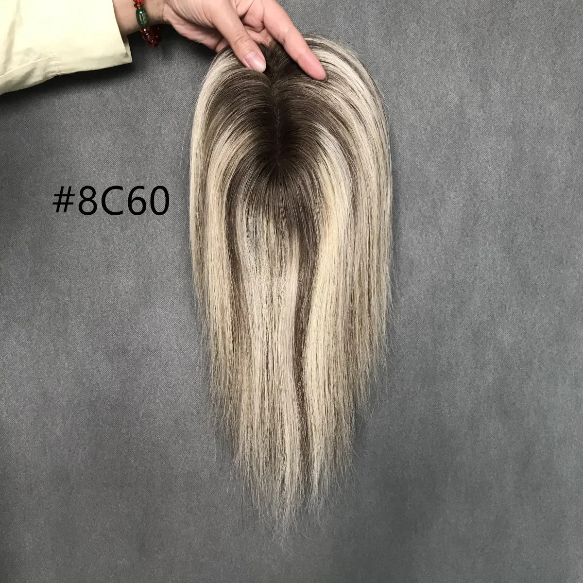 Effortless Chic 13cm x 16cm Remy Hair Mono Topper for Shorter Styles