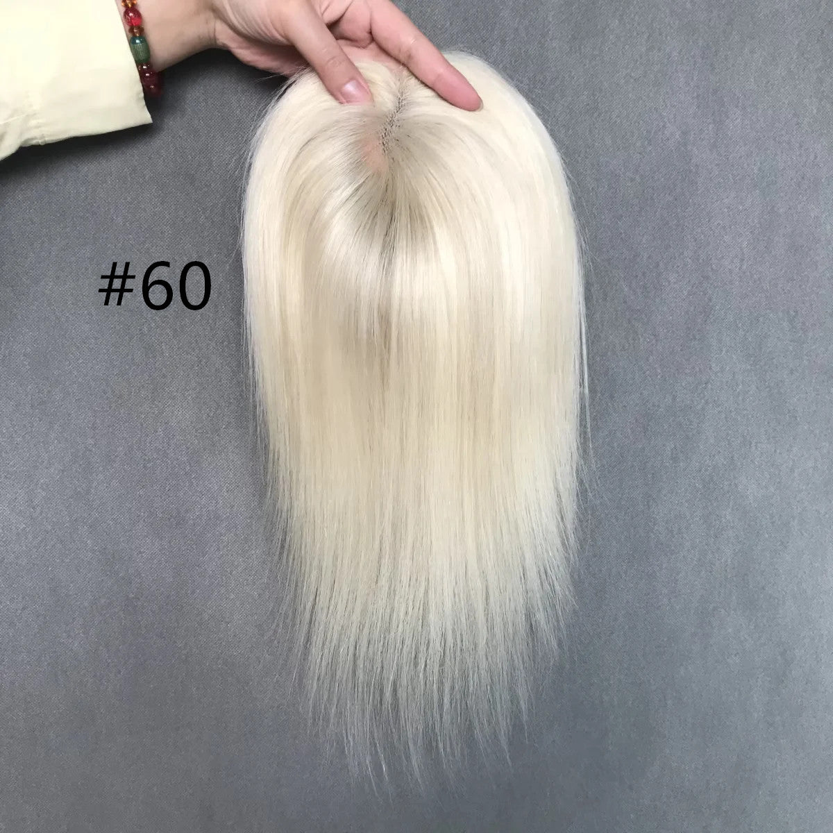 Effortless Chic 13cm x 16cm Remy Hair Mono Topper for Shorter Styles