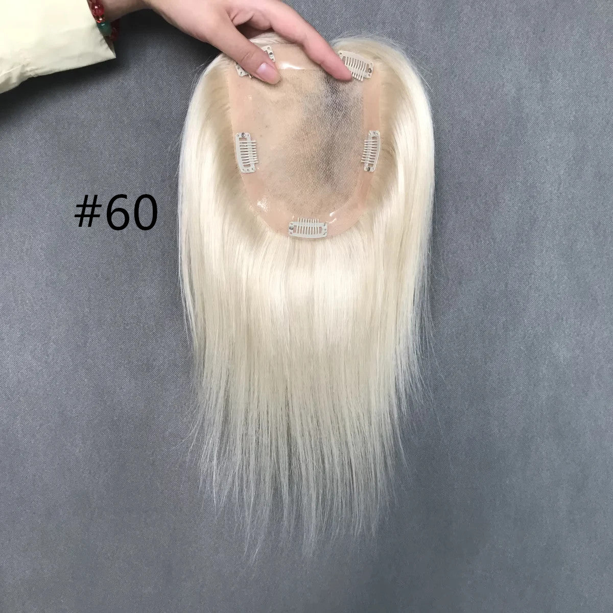 Effortless Chic 13cm x 16cm Remy Hair Mono Topper for Shorter Styles