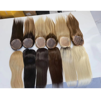 Perfect Balance Mid-Size Remy Hair Mono Topper 5.5"x6.5"