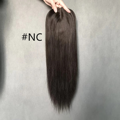 Volume Specialist 6"x7"  Remy Hair Mono Topper with Volume-Boosting Wefts