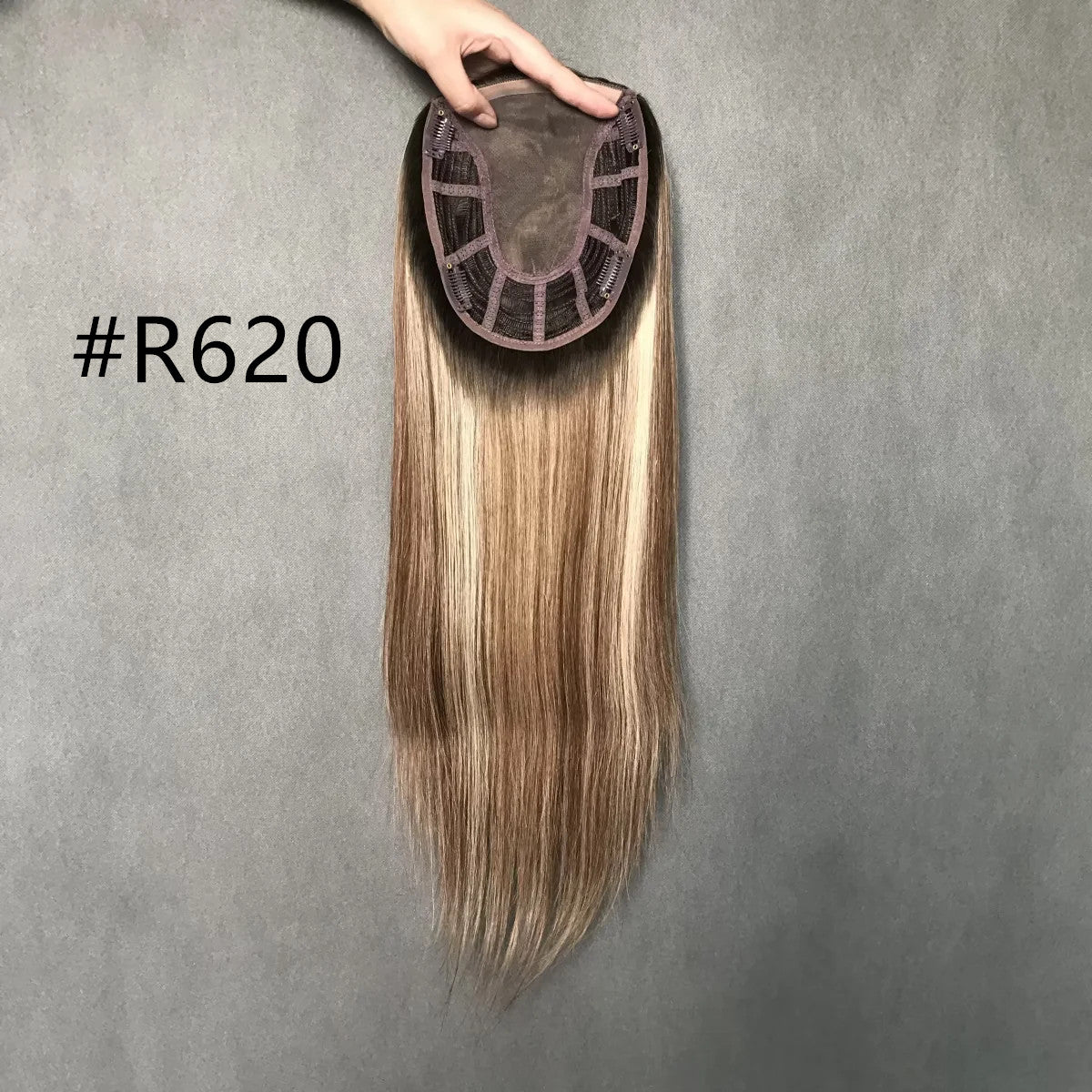 Volume Specialist 6"x7"  Remy Hair Mono Topper with Volume-Boosting Wefts