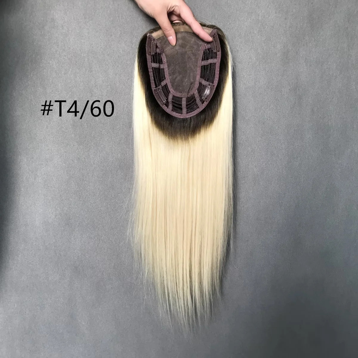 Volume Specialist 6"x7"  Remy Hair Mono Topper with Volume-Boosting Wefts