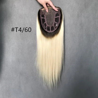 Volume Specialist 6"x7"  Remy Hair Mono Topper with Volume-Boosting Wefts