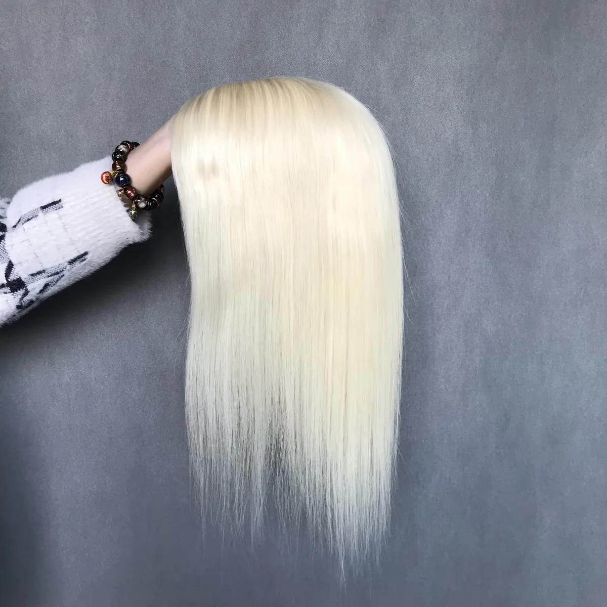 Full Crown Coverage 7"x9" Large Base Remy Human Hair Mono Topper