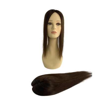 Seamless Volume  5"x5" Remy Hair Mono Topper Solid Colors in Stock
