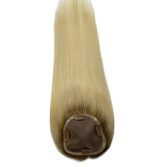 Ultimate Realism Rooted Color Remy Hair Mono Topper 5"x5"