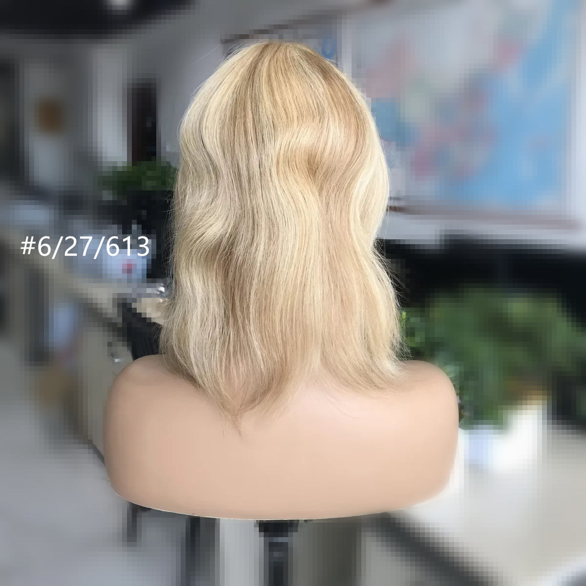 Chic and Seamless 10inch  Remy Hair Mono Topper with Swiss Lace Front  6"x6"